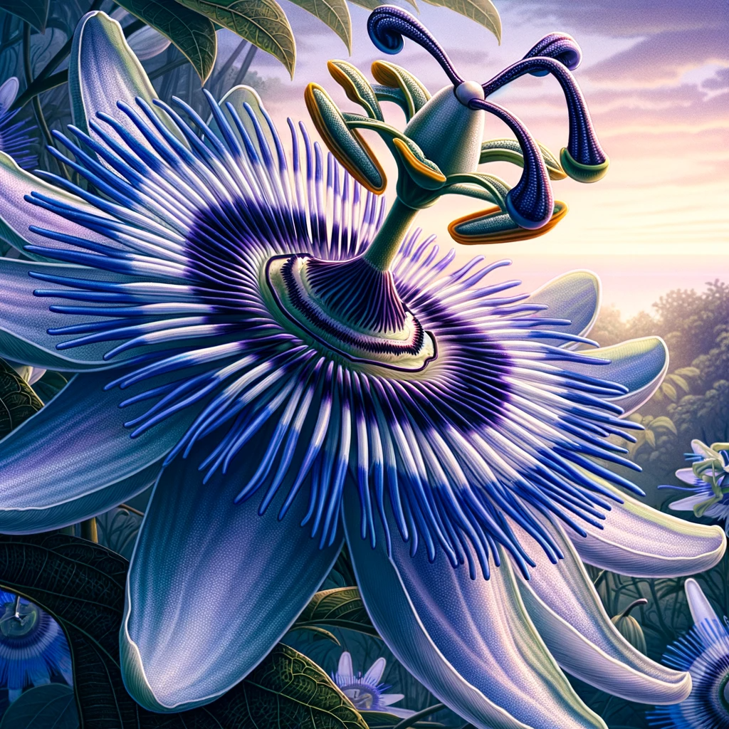 blue passion flower