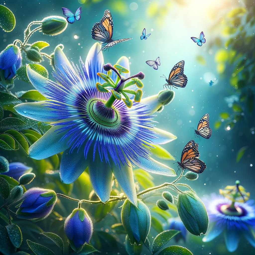Blue Passiflora